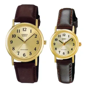 Casio Couple Watch MTP1095Q-9B1 LTP1095Q-9B1 