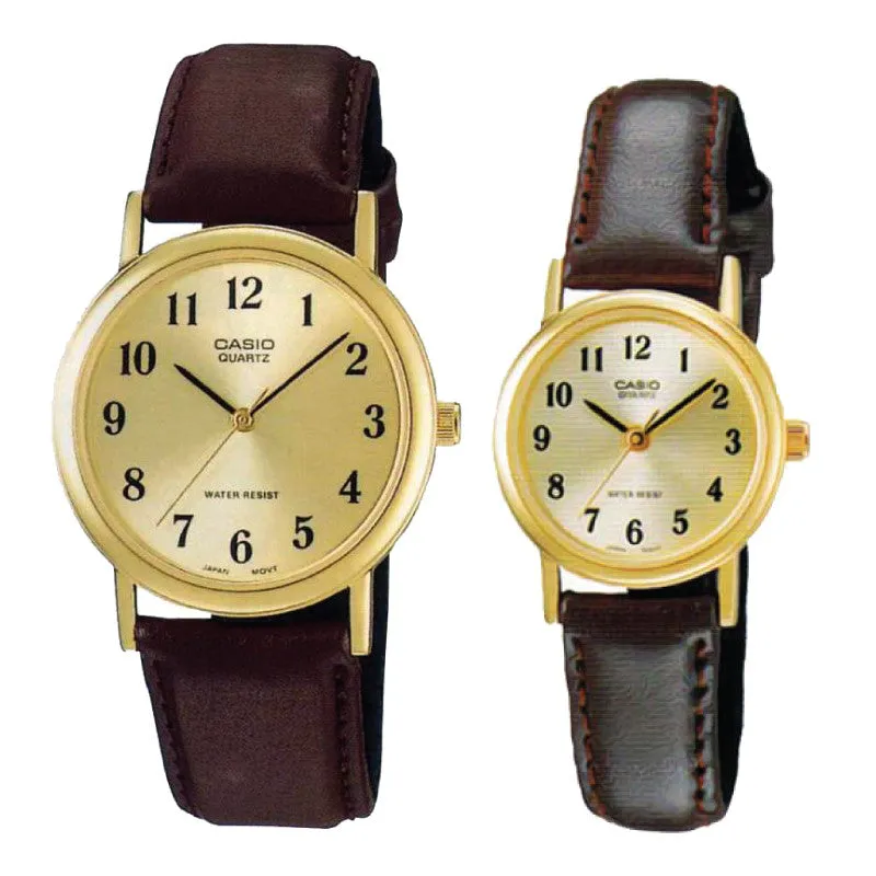 Casio Couple Watch MTP1095Q-9B1 LTP1095Q-9B1 