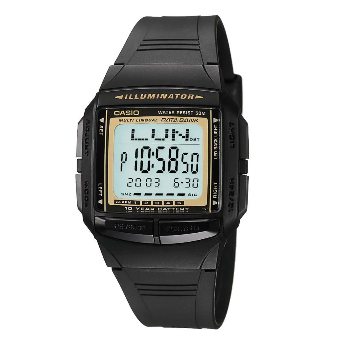 Casio DB-36-9A Black Watch For Men and Women Affordable casual watches Sporty casual watches Affordable luxury casual watches