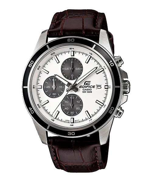 Casio Edifice Chronograph Brown Leather Watch EFR526L-7A 