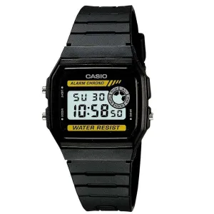Casio F-94WA-9DG Black Resin Watch for Men and Women Affordable casual watches Sporty casual watches Affordable luxury casual watches