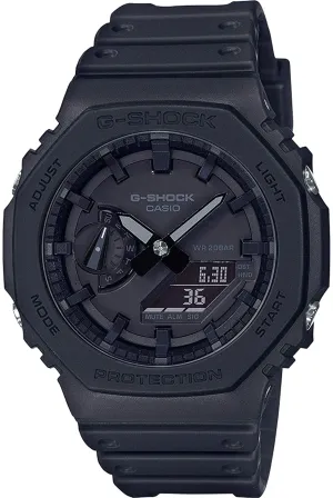 Casio G-shock GA-2100-1A1 Digital Analog Rubber Strap Watch For Men Affordable casual watches Sporty casual watches Affordable luxury casual watches