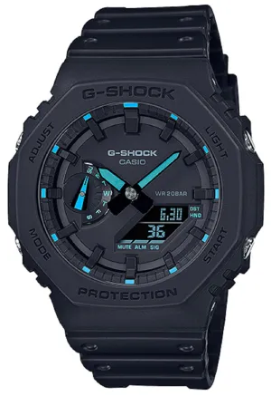 Casio G-shock GA-2100-1A2 Digital Analog Rubber Strap Watch For Men Affordable casual watches Sporty casual watches Affordable luxury casual watches