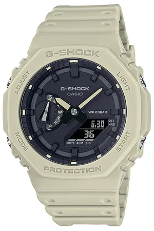 Casio G-shock GA-2100-5A Digital Analog Rubber Strap Watch For Men Affordable casual watches Sporty casual watches Affordable luxury casual watches