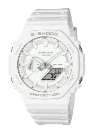 Casio G-shock GA-2100-7A7 Digital Analog Rubber Strap Watch For Men Affordable casual watches Sporty casual watches Affordable luxury casual watches