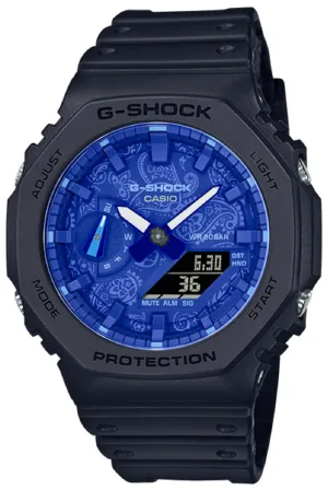 Casio G-shock GA-2100BP-1A Digital Analog Rubber Strap Watch For Men Affordable casual watches Sporty casual watches Affordable luxury casual watches