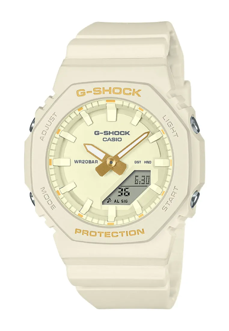 Casio G-shock GMA-P2100W-7A Digital Analog Rubber Strap Watch For Women Affordable casual watches Sporty casual watches Affordable luxury casual watches