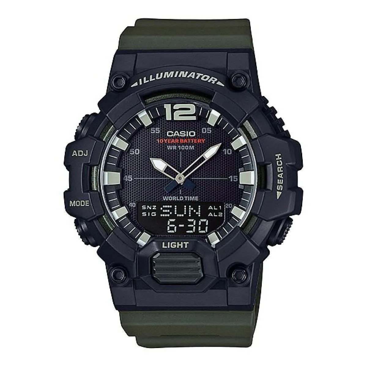Casio HDC-700-3AVDF Black Resin Strap Watch for Men Affordable casual watches Sporty casual watches Affordable luxury casual watches