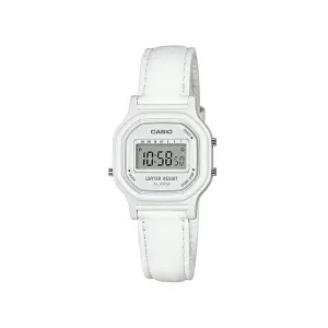 Casio LA-11WL-7AVDF White Leather Strap Watch for Women Affordable casual watches Sporty casual watches Affordable luxury casual watches