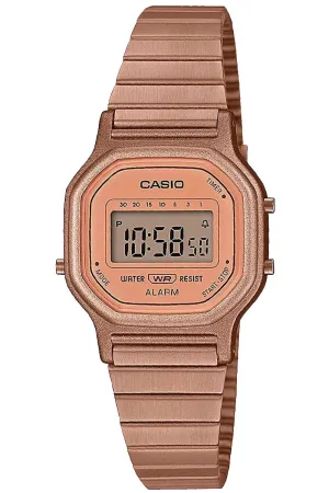 Casio LA-11WR-5A_1197 Rose gold strap watch for Women Affordable casual watches Sporty casual watches Affordable luxury casual watches