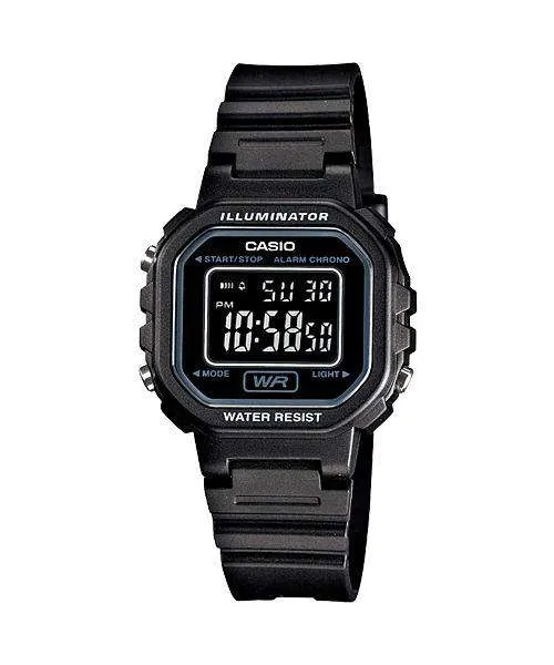 Casio LA-20WH-1BDF Black Resin Watch for Women Affordable casual watches Sporty casual watches Affordable luxury casual watches