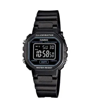 Casio LA-20WH-1BDF Black Resin Watch for Women Affordable casual watches Sporty casual watches Affordable luxury casual watches