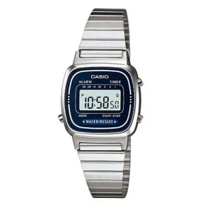 Casio LA670WA-2DF Silver Stainless Watch for Women Affordable casual watches Sporty casual watches Affordable luxury casual watches