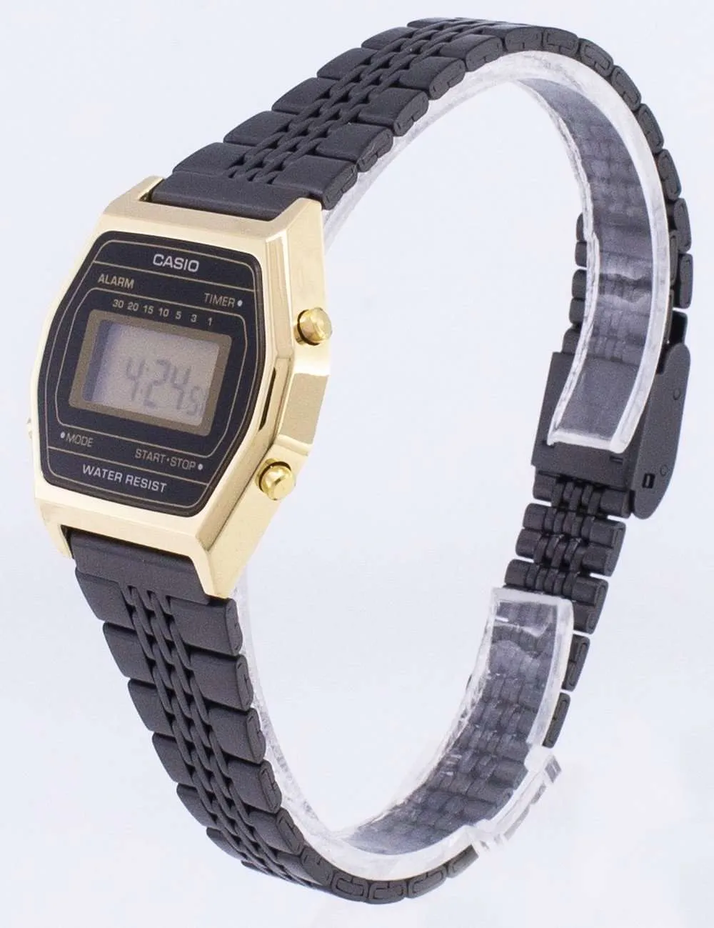 Casio LA690WGB-1DF Black Stainless Watch for Women