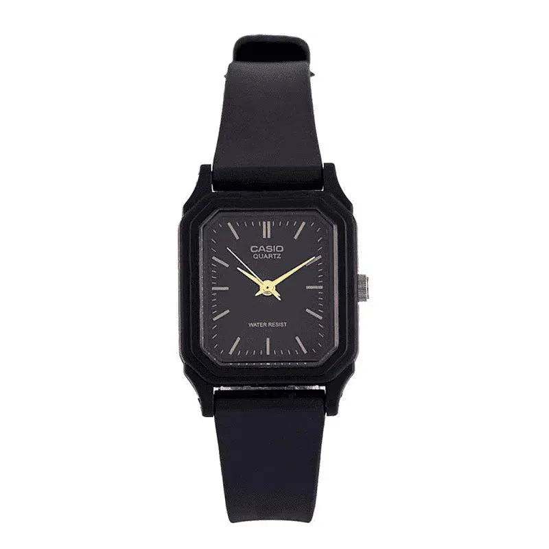Casio LQ-142-1EDF Black Rubber Strap Watch for Women Affordable casual watches Sporty casual watches Affordable luxury casual watches