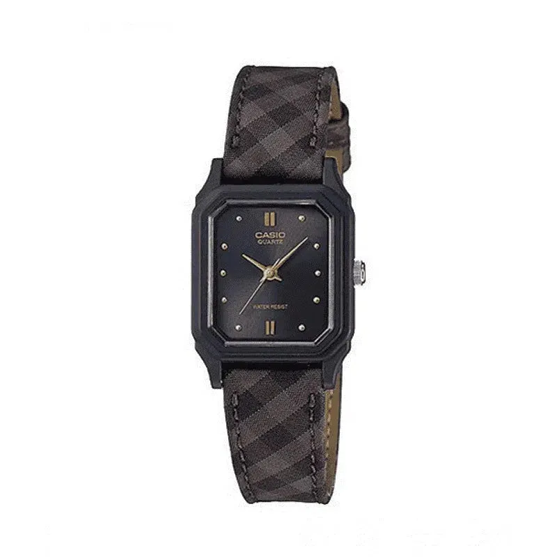 Casio LQ-142LB-1ADF Brown Leather Strap Watch for Women Affordable casual watches Sporty casual watches Affordable luxury casual watches