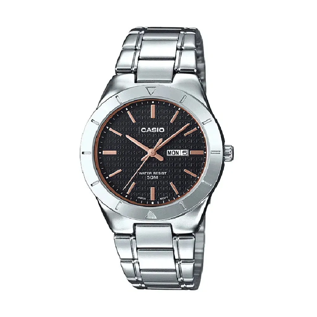 Casio LTP-1410D-1A2 Silver Stainless Watch for Women Affordable casual watches Sporty casual watches Affordable luxury casual watches