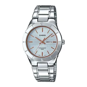 Casio LTP-1410D-2A Silver Stainless Watch for Women Affordable casual watches Sporty casual watches Affordable luxury casual watches