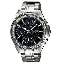 Casio LTP-2086D-1A Silver Stainless Watch for Women Affordable casual watches Sporty casual watches Affordable luxury casual watches