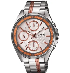 Casio LTP-2086RG-7A Two-Tones Stainless Watch for Women Affordable casual watches Sporty casual watches Affordable luxury casual watches