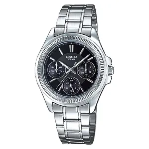 Casio LTP-2088D-1A Silver Stainless Watch for Women Affordable casual watches Sporty casual watches Affordable luxury casual watches