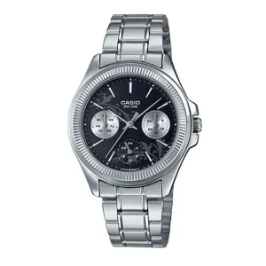 Casio LTP-2088D-1A2 Silver Stainless Watch for Women Affordable casual watches Sporty casual watches Affordable luxury casual watches