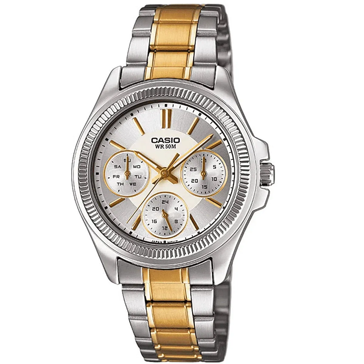 Casio LTP-2088SG-7A Two-Toned Stainless Watch for Women Affordable casual watches Sporty casual watches Affordable luxury casual watches