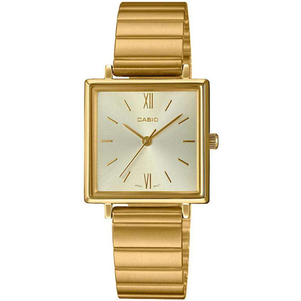 Casio LTP-E155G-9A Gold Stainless Watch for Women Affordable casual watches Sporty casual watches Affordable luxury casual watches