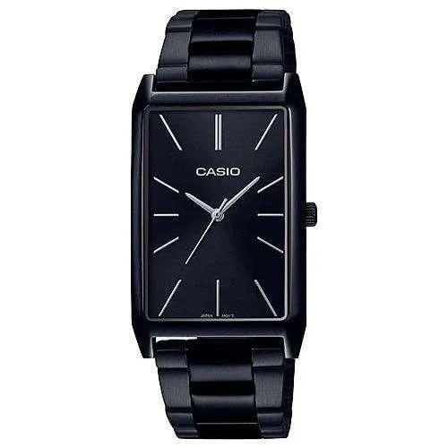 Casio LTP-E156B-1A Black Stainless Watch for Women Affordable casual watches Sporty casual watches Affordable luxury casual watches