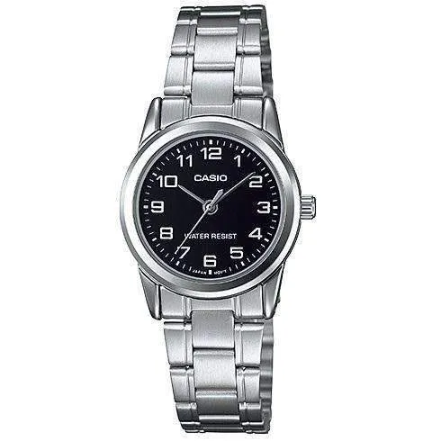 Casio LTP-V001D-1B Silver Stainless Watch for Women Affordable casual watches Sporty casual watches Affordable luxury casual watches
