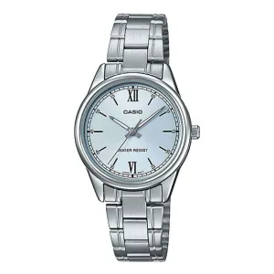 Casio LTP-V005D-2B3 Silver Stainless Watch for Women Affordable casual watches Sporty casual watches Affordable luxury casual watches