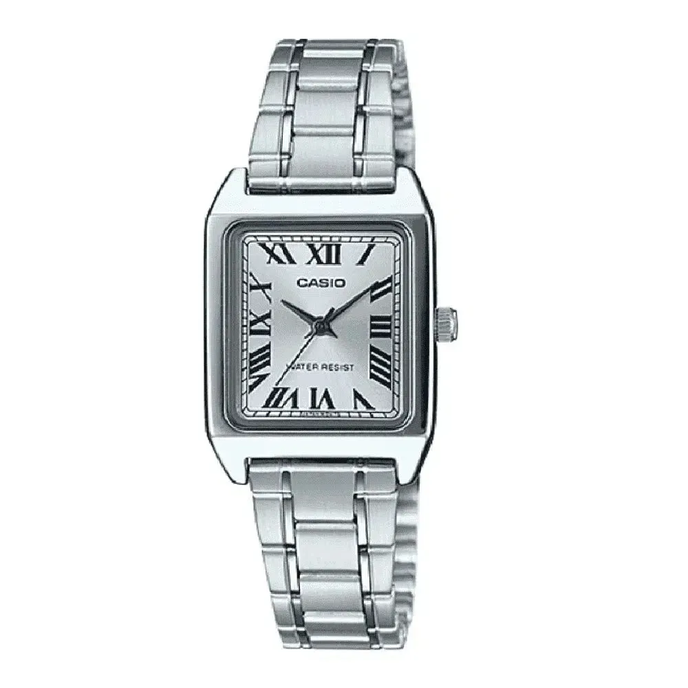 Casio LTP-V007D-7B Silver Stainless Watch for Women Affordable casual watches Sporty casual watches Affordable luxury casual watches
