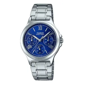 Casio LTP-V300D-2A2 Siver Stainless Watch for Women Affordable casual watches Sporty casual watches Affordable luxury casual watches