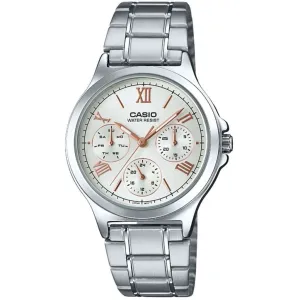 Casio LTP-V300D-7A2 Siver Stainless Watch for Women Affordable casual watches Sporty casual watches Affordable luxury casual watches