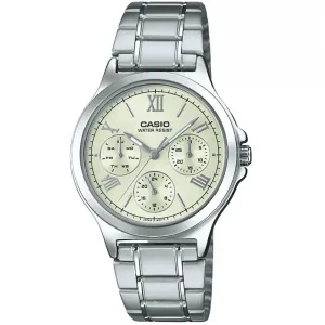 Casio LTP-V300D-9A1 Siver Stainless Watch for Women Affordable casual watches Sporty casual watches Affordable luxury casual watches