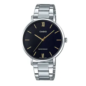 Casio LTP-VT01D-1B Silver Stainless Watch for Women Affordable casual watches Sporty casual watches Affordable luxury casual watches