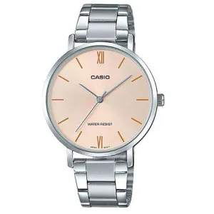 Casio LTP-VT01D-4BUDF Silver Stainless Watch for Women Affordable casual watches Sporty casual watches Affordable luxury casual watches