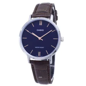 Casio LTP-VT01L-2B Brown Leather Strap Watch for Women Affordable casual watches Sporty casual watches Affordable luxury casual watches