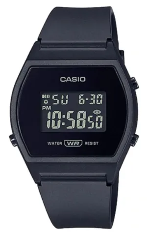 Casio LW-204-1BDF Black Resin Strap Watch for Women Affordable casual watches Sporty casual watches Affordable luxury casual watches