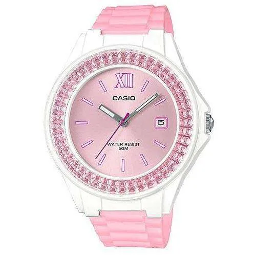 Casio LX-500H-4E5VDF Pink Resin Watch for Women Affordable casual watches Sporty casual watches Affordable luxury casual watches
