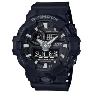 Casio Men's Quartz Watch - G-Shock Black Analog-Digital Dial Resin Strap | GA700-1B Luxury Quartz Watch Quartz Watch Sale