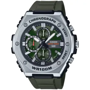Casio Men's Watch - Chronograph Quartz Green Dial Black Resin Strap | MWA300H-3A Luxury Quartz Watch Quartz Watch Sale
