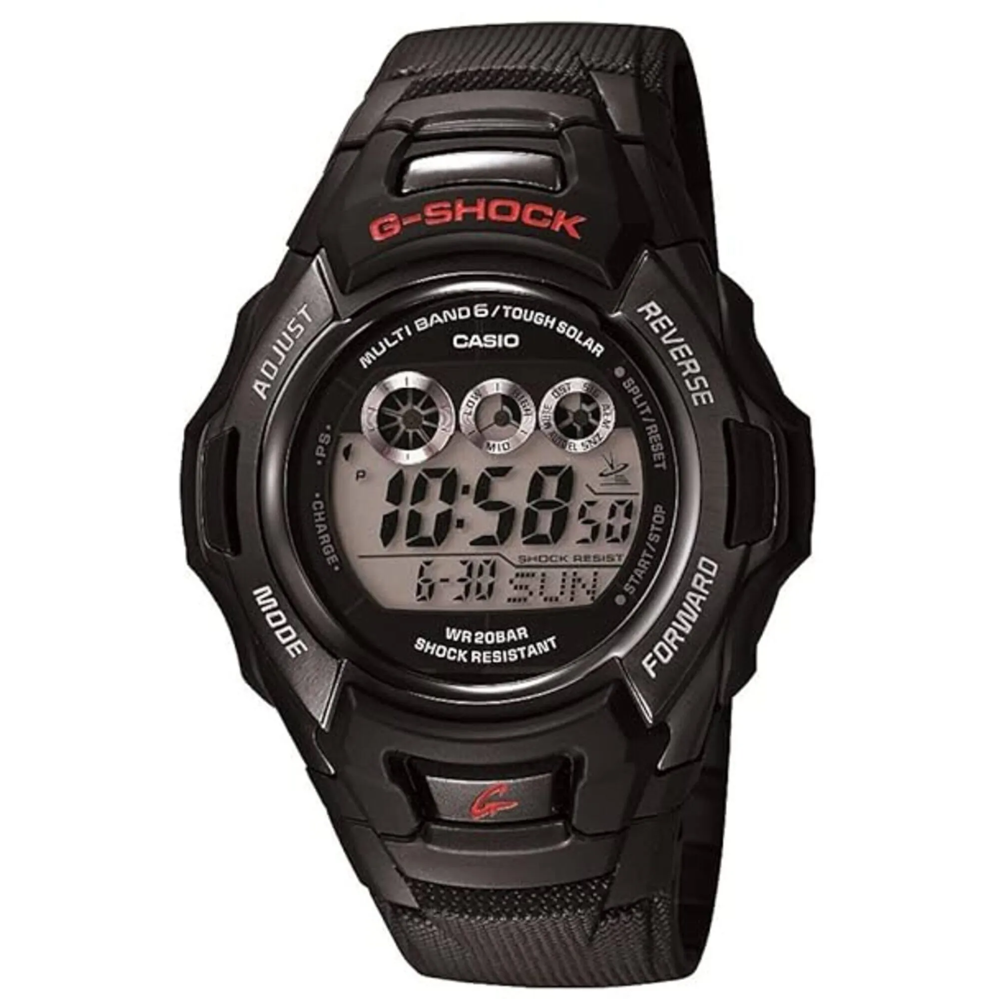 Casio Men's Watch - G-Shock Black and Grey Digital Dial Resin Strap Alarm | GWM530A-1 Luxury Quartz Watch Quartz Watch Sale