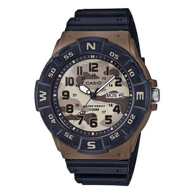 Casio MRW-220HCM-5BVDF Brown Resin Watch for Men Affordable casual watches Sporty casual watches Affordable luxury casual watches