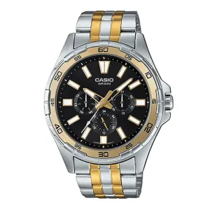 Casio MTD-300SG-1A Two-Toned Stainless Watch for Men Affordable casual watches Sporty casual watches Affordable luxury casual watches