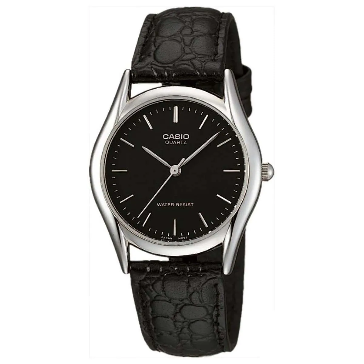 Casio MTP-1094E-1ADF Black Leather Strap Watch for Men Affordable casual watches Sporty casual watches Affordable luxury casual watches