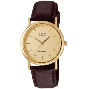 Casio MTP-1095Q-9AD Brown Leather Strap Watch for Men and Women Affordable casual watches Sporty casual watches Affordable luxury casual watches