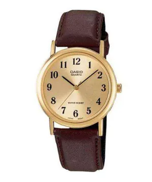 Casio MTP-1095Q-9B1D Brown Leather Strap Watch for Men and Women Affordable casual watches Sporty casual watches Affordable luxury casual watches