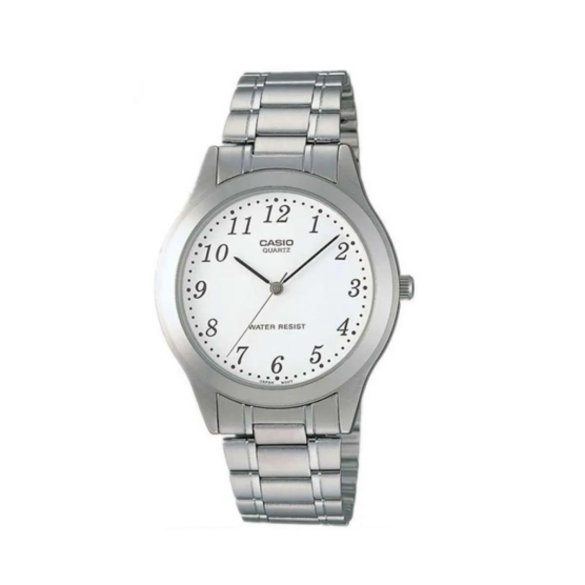 Casio MTP-1128A-7BRDF Silver Stainless Steel Strap Watch for Men Affordable casual watches Sporty casual watches Affordable luxury casual watches