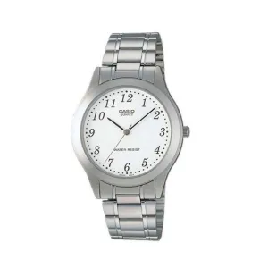 Casio MTP-1128A-7BRDF Silver Stainless Steel Strap Watch for Men Affordable casual watches Sporty casual watches Affordable luxury casual watches